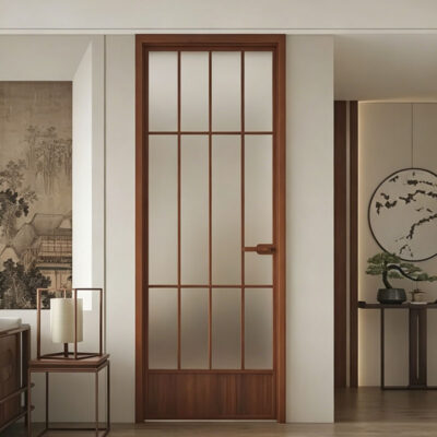 French retro swing door