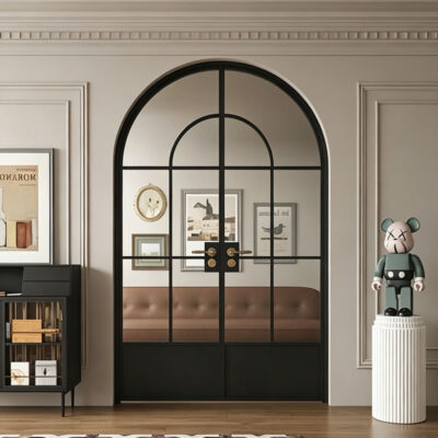French retro arched door