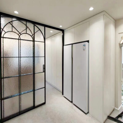 French retro sliding door